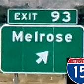 Interstate 15 (Exit 93 Northbound - Melrose)