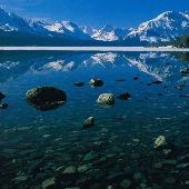 Glacier National Park : St. Mary Lake (Snow)