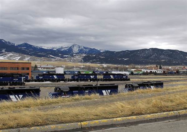 Montana Rail Link: Livingston Rail Yard (1/14/2009 - Credits: John Ansotegui)