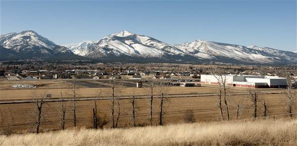 Bitterroot Mountains - looking west to the Bitterroot Range (2/4/2012 - Credits: Donnie Sexton)
