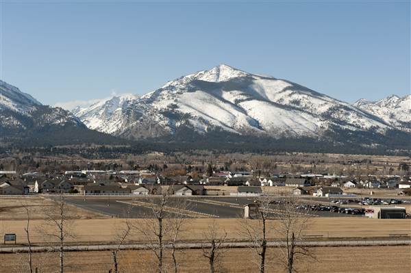 Bitterroot Mountains - looking west to the Bitterroot Range (2/4/2012 - Credits: Donnie Sexton)