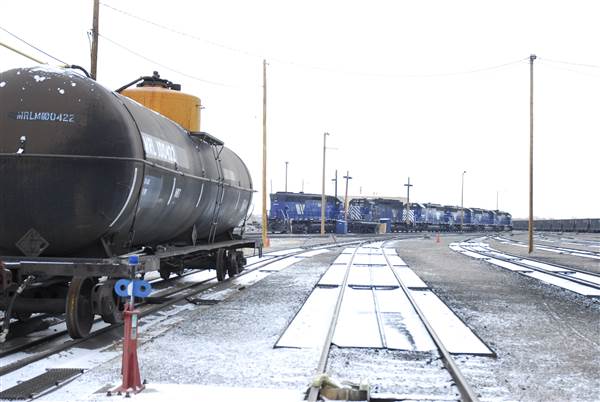 Montana Rail Link: Livingston Rail Yard (1/14/2009 - Credits: John Ansotegui)